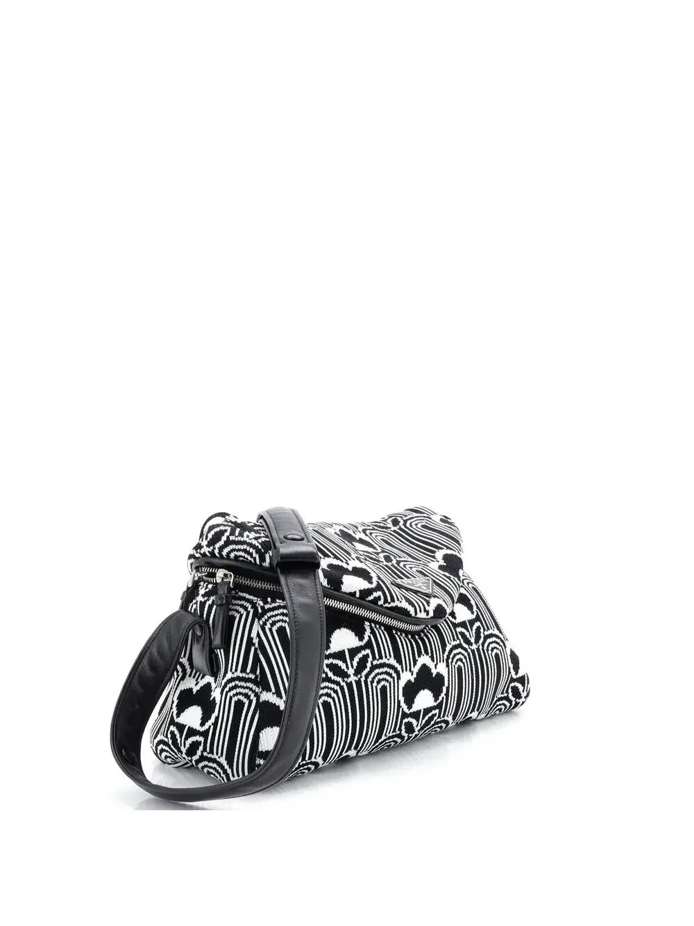 Prada Signaux Shoulder Bag Jacquard #229977P13B